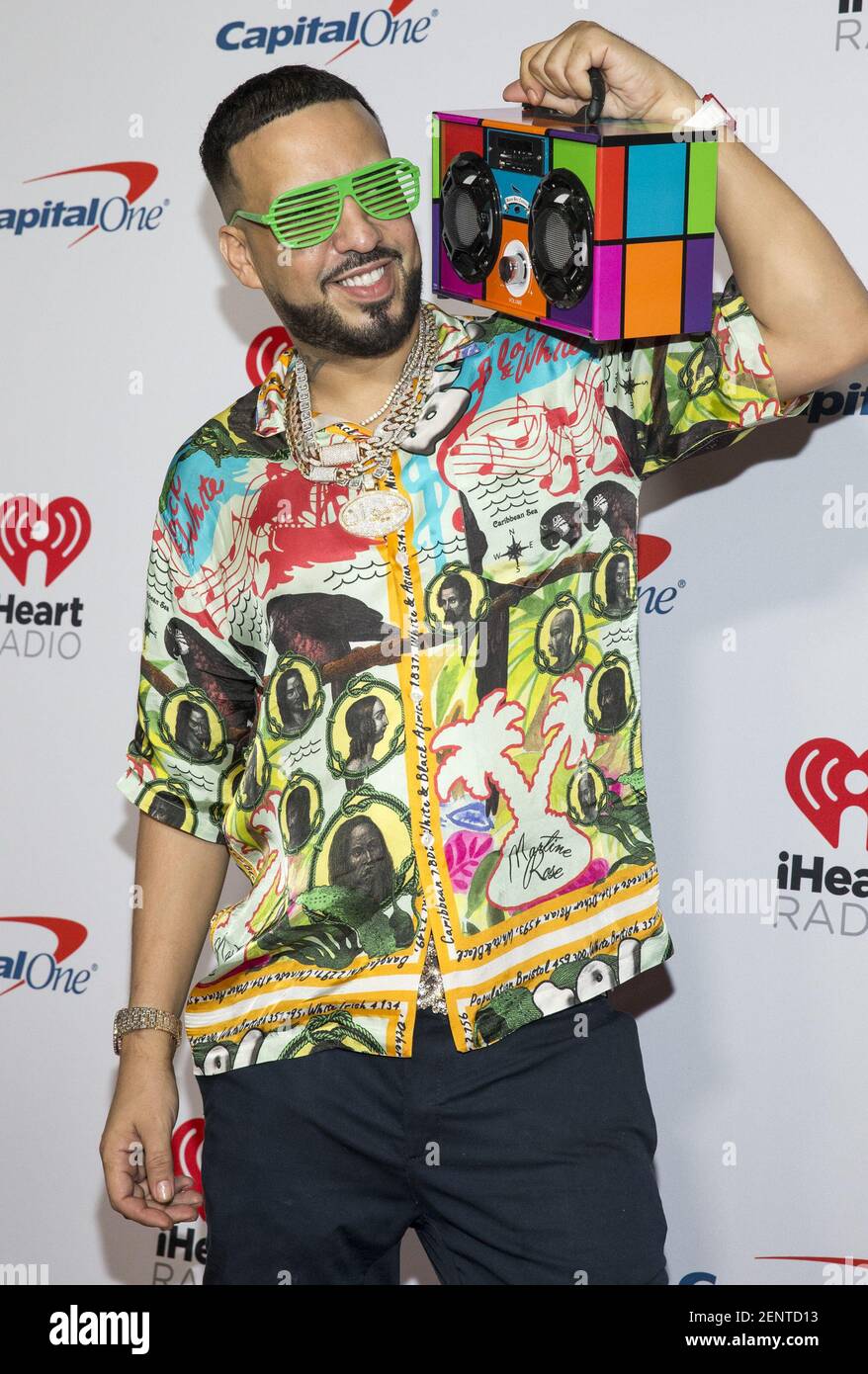 Le rappeur French Montana participe au Festival de musique de radio iHeart  à la T-Mobile Arena de Las Vegas, Nevada, le vendredi 20 septembre 2019.  (Photo de Richard Brian/Sipa USA Photo Stock -