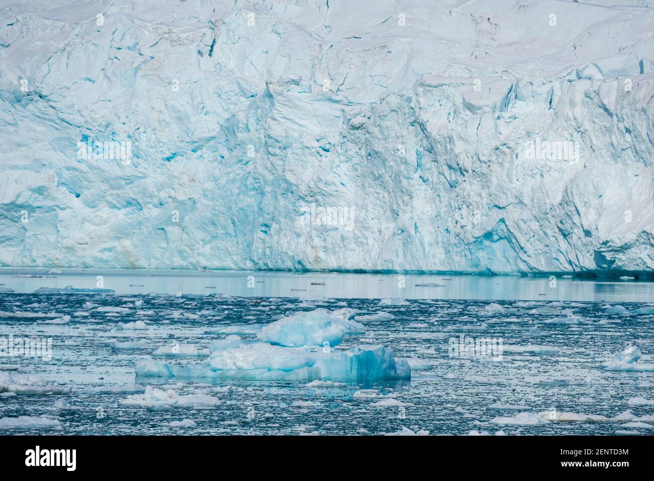 Glacier de Lilliehook, Spitsbergen, îles Svalbard, Norvège. Banque D'Images