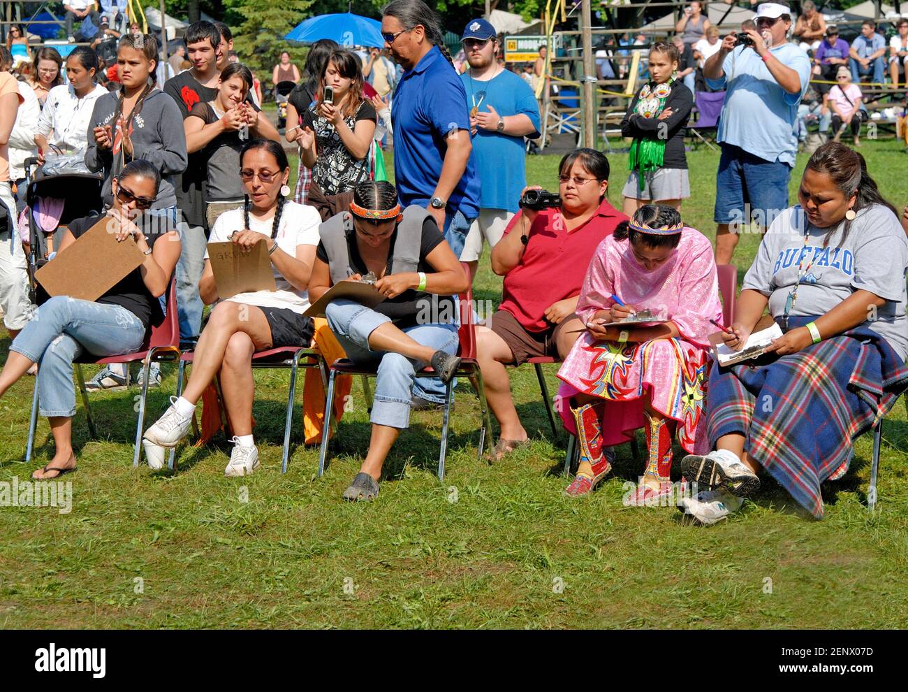 Pow wow juges, Canada Banque D'Images