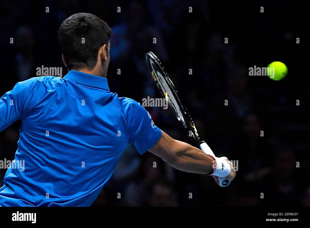 Novak Djokovic (SRB) défait par ROGER FEDERER (SUI) Londres 14/11/2019 O2  Arena tennis Nitto ATP finals 2019 photo Roberto Zanettin / Insidefoto/Sipa  Etats-Unis Photo Stock - Alamy