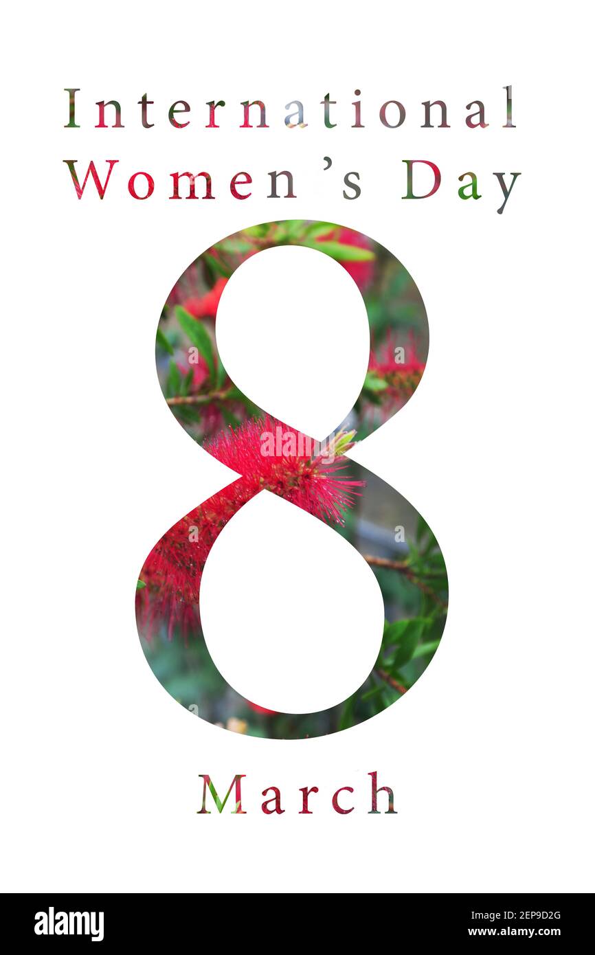Journée internationale de la femme - 8 mars contexte Banque D'Images