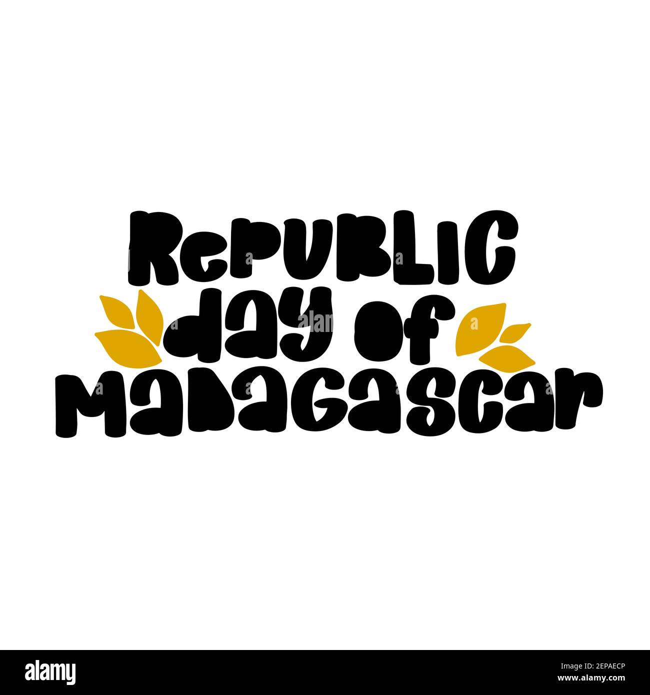 Juin 26 jour de l'indépendance de Madagascar illustration vectorielle. Illustration de Vecteur