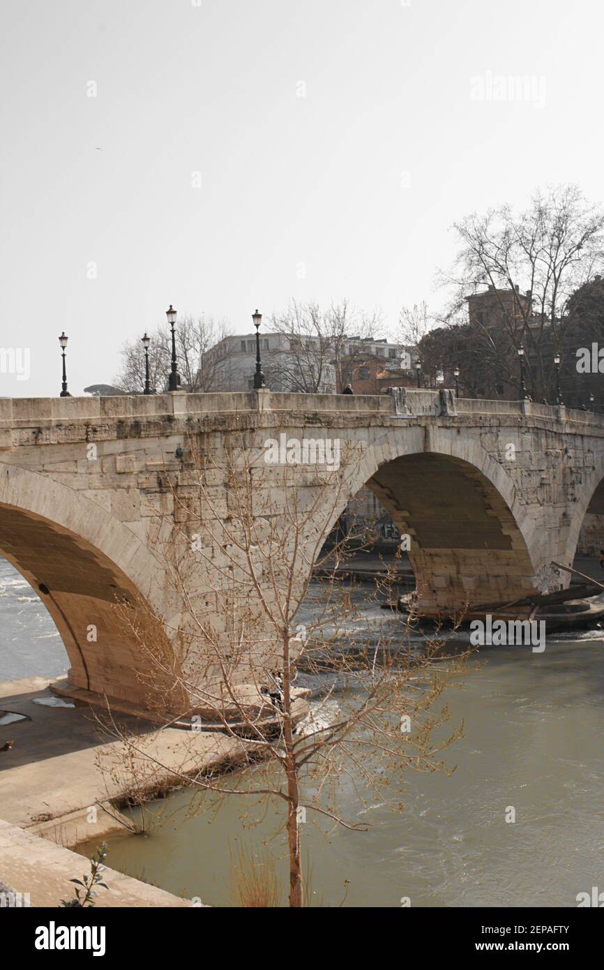 Ponte Cestio, Rome Banque D'Images