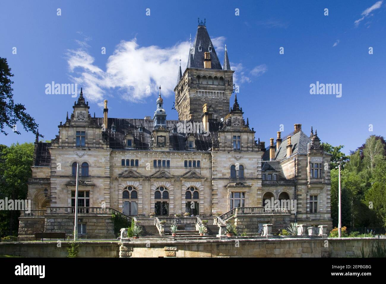Pavillon de chasse Hummelshain Banque D'Images