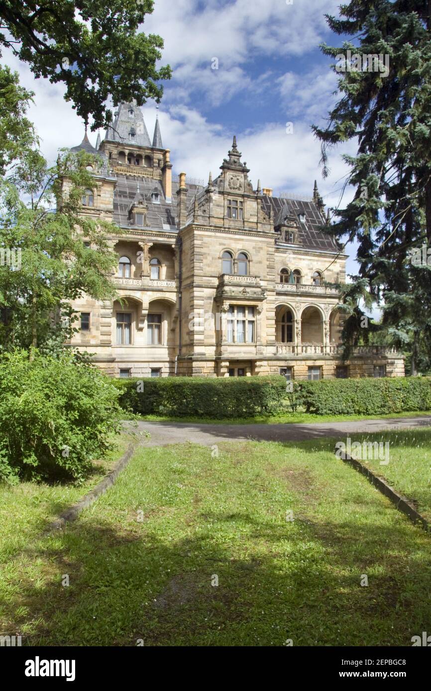 Pavillon de chasse Hummelshain Banque D'Images