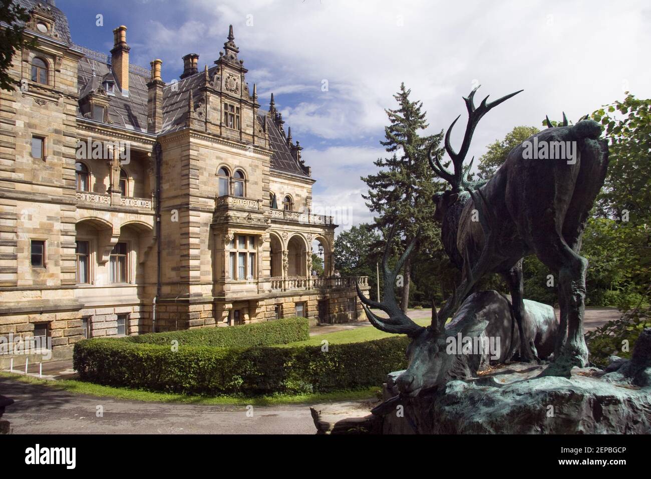 Pavillon de chasse Hummelshain Banque D'Images