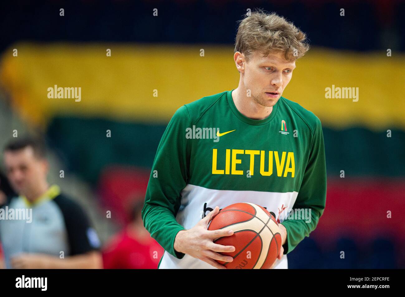 2021-02-22. FIBA Eurobasket 2022 Qualifiera Danemark 76 - 77 Lituanie. Photo d'Alfredas Pliadis Banque D'Images