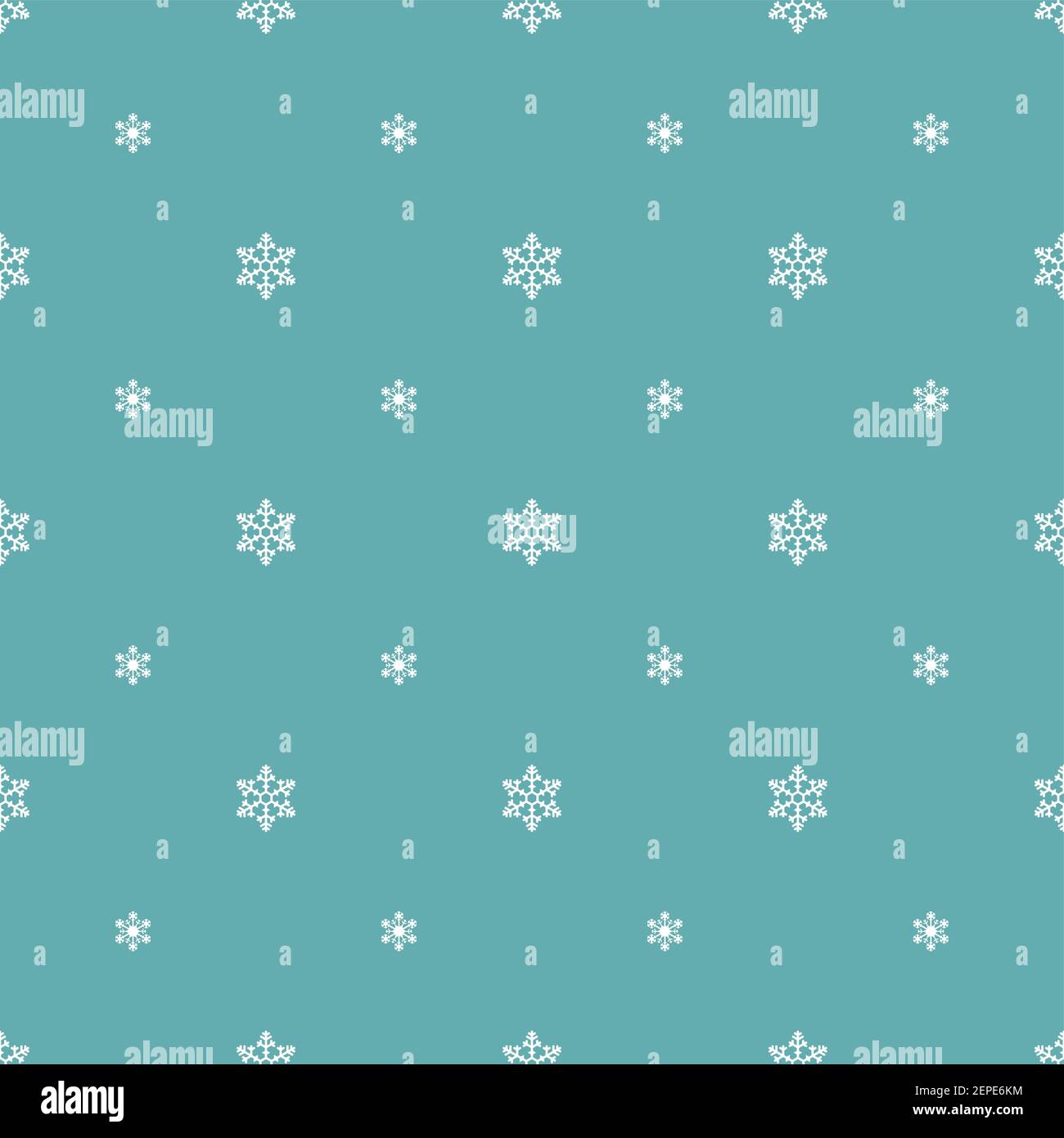 Flocon de neige simple Vector sans coutures motif 1 Bleu vintage Illustration de Vecteur