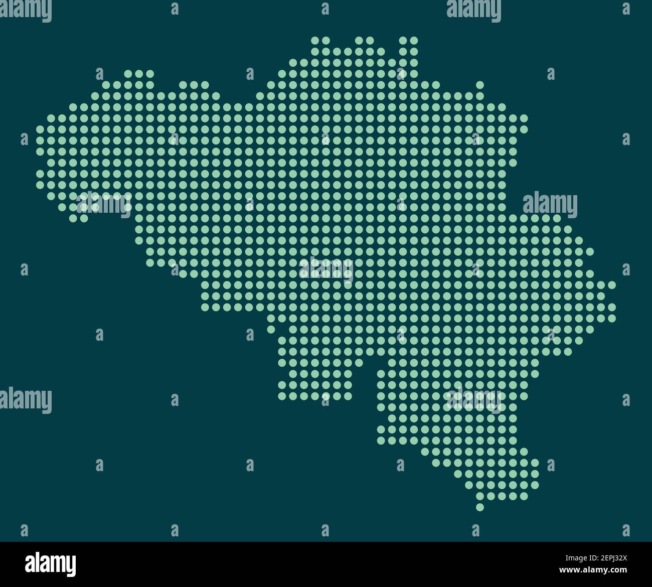 Carte ronde des cercles vectoriels des régions administratives de Belgique zones blanches Illustration de Vecteur
