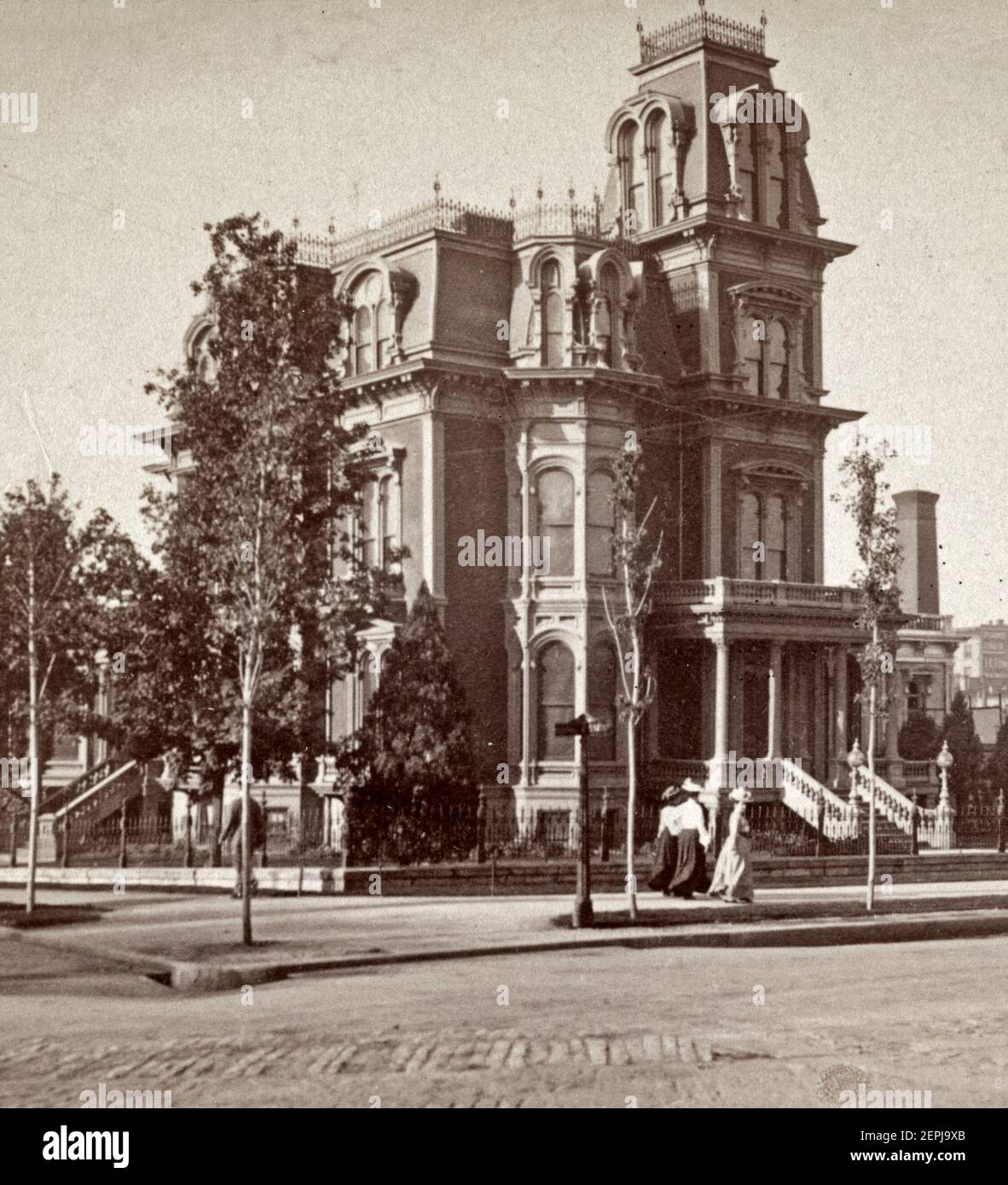 Amelia's Palace, dernière résidence officielle de Brigham Young, Salt Lake City, Utah, 1904 Banque D'Images