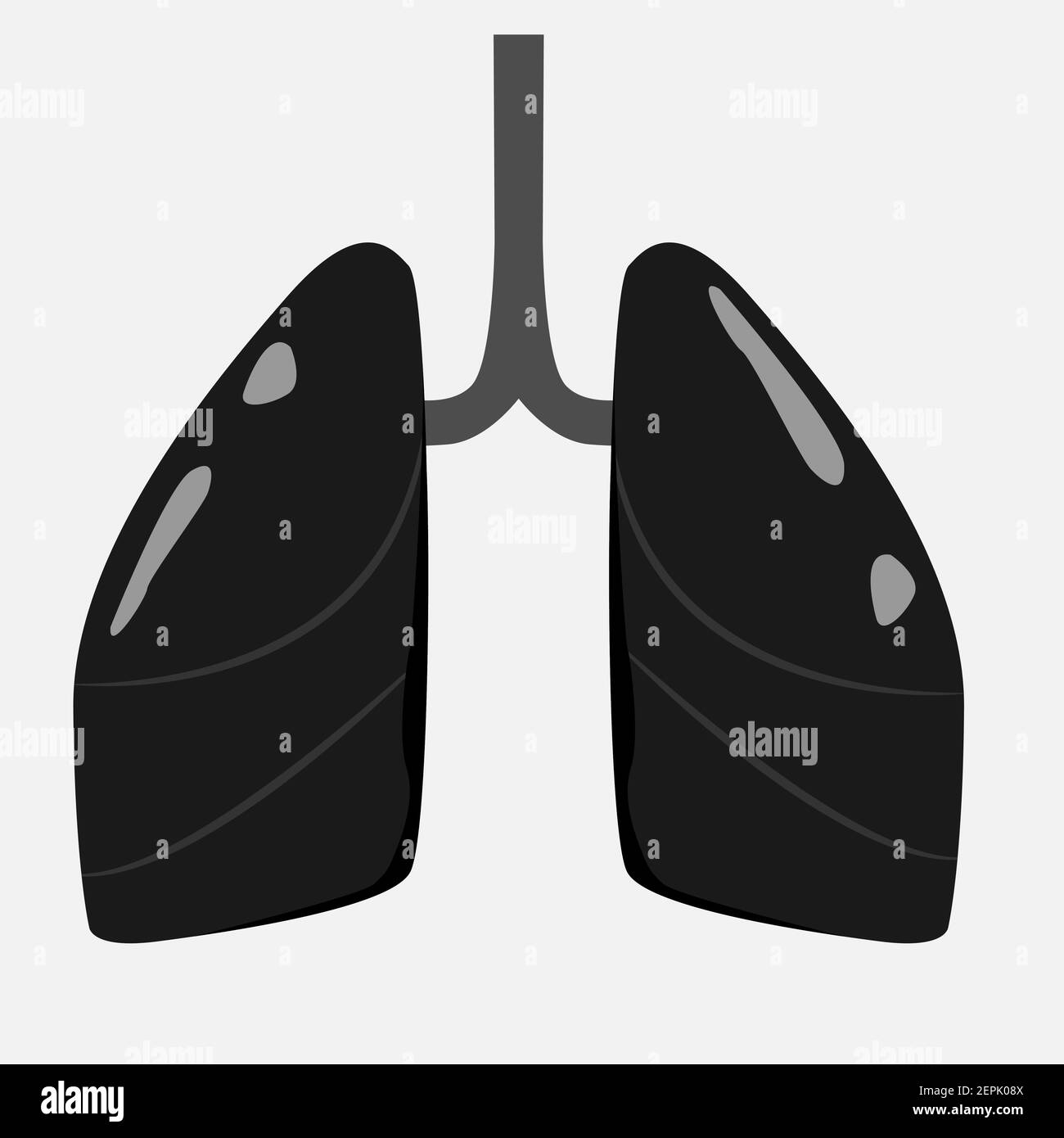 Icône des organes internes humains. Illustration de Vecteur