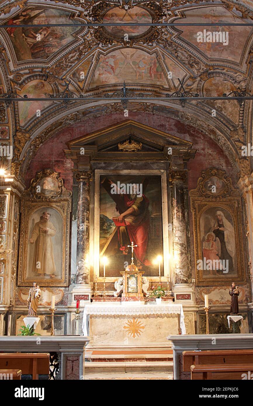 Chiesa di Sant'Angelo à Pescheria, Rome Banque D'Images
