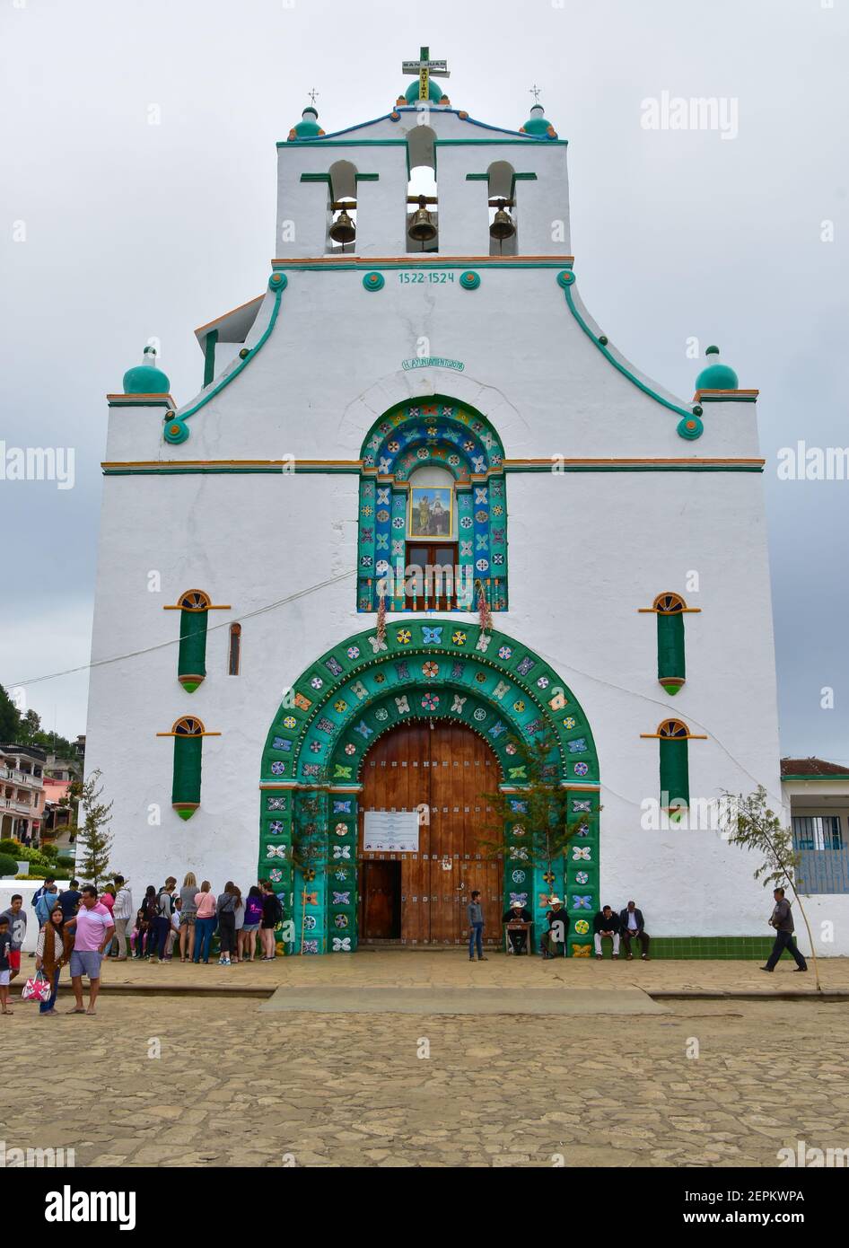 Templo de San Juan Chamula à San Juan Chamula, une municipalité et un canton de l'État du Chiapas, au Mexique Banque D'Images