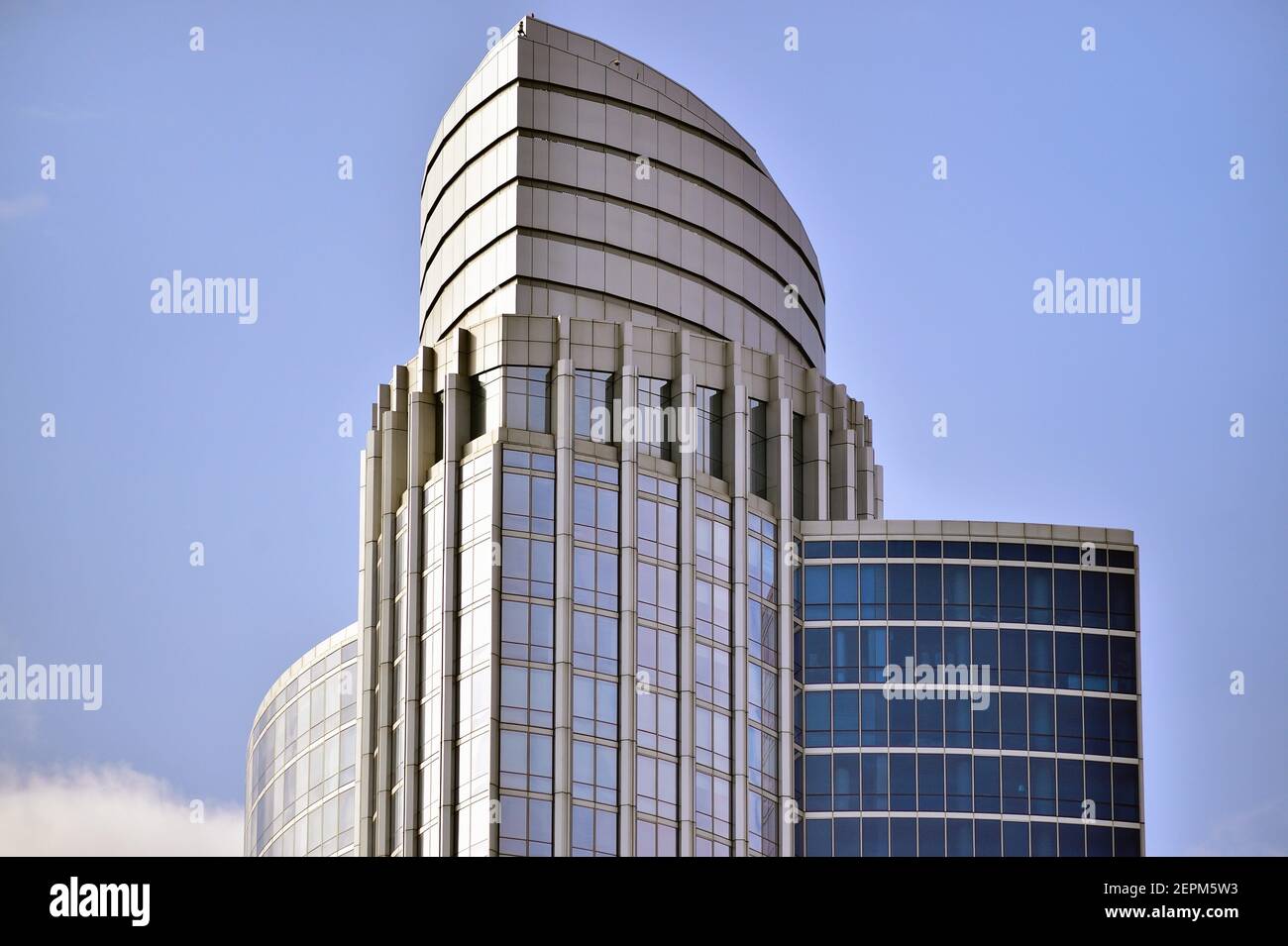 Chicago, Illinois, États-Unis. One Museum Park est le plus haut bâtiment du côté sud de la ville. Banque D'Images