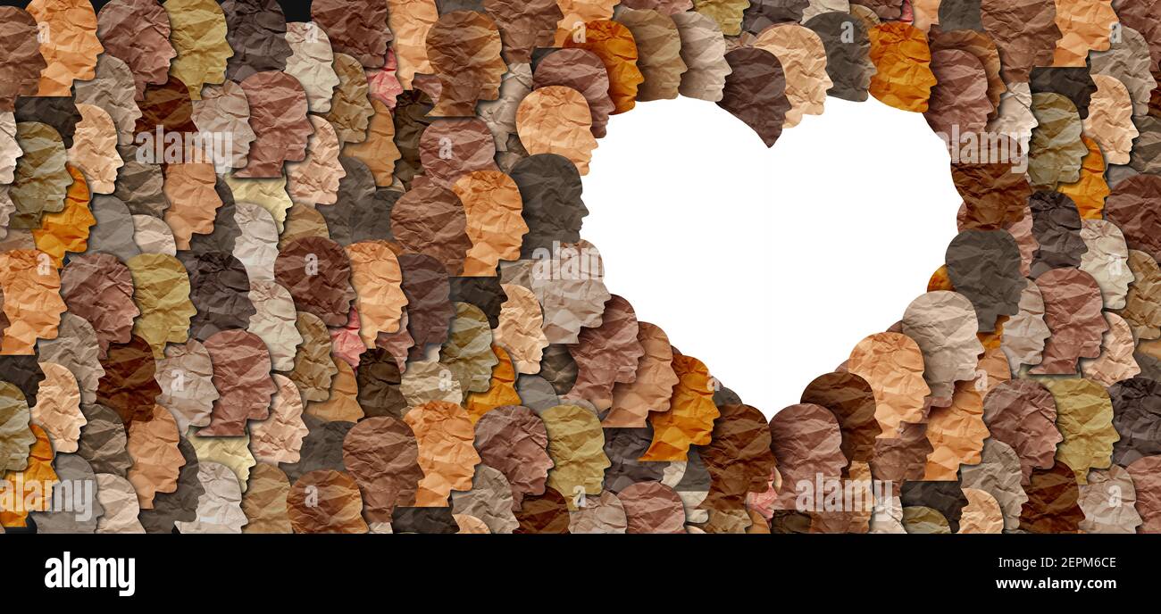 Unir divers partenariat et célébration du mois de l'histoire noire et amour de la diversité et de la fierté culturelle africaine comme une célébration multi-culturelle. Banque D'Images