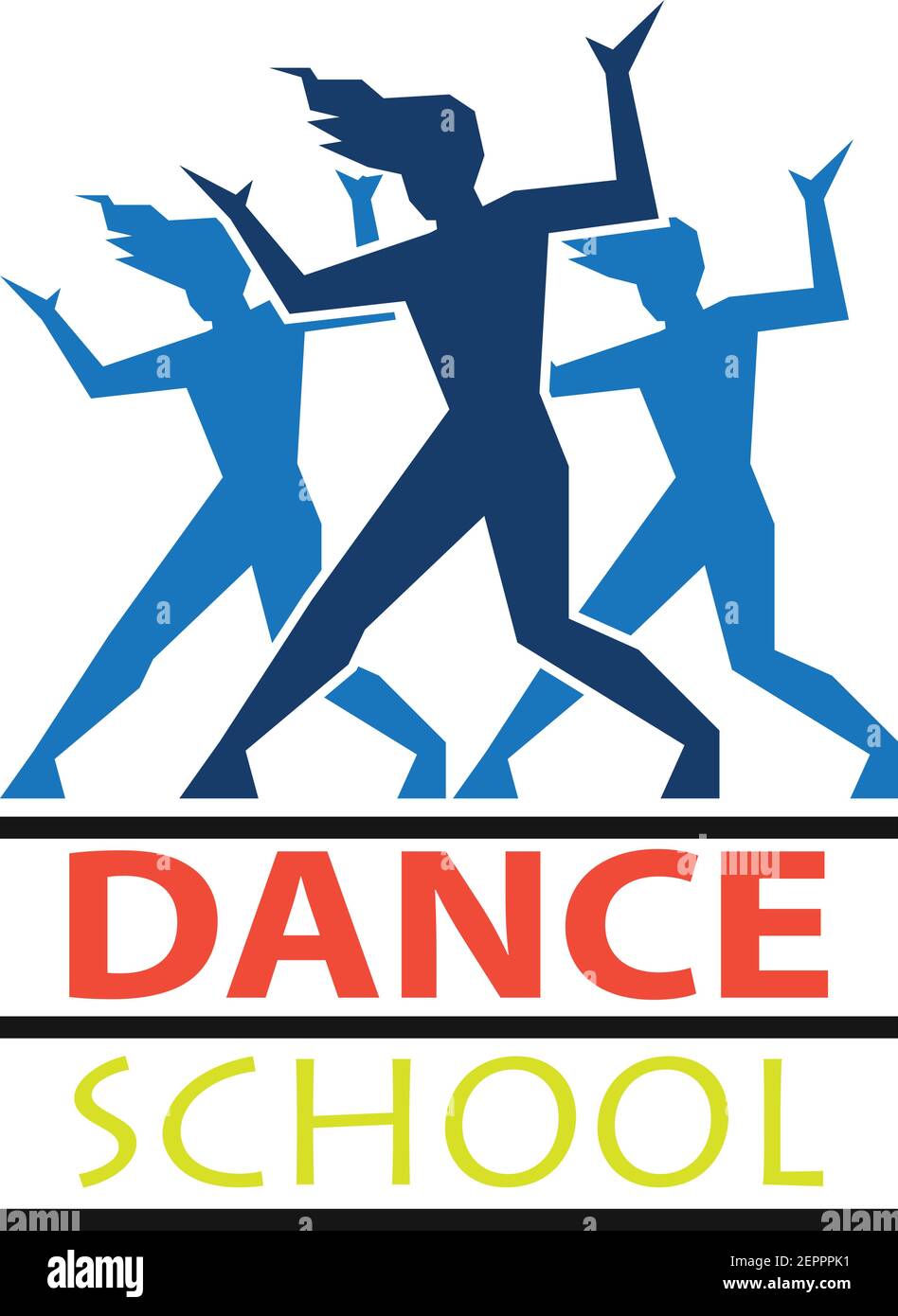 logo de danse pour école de danse, studio de danse. illustration vectorielle Illustration de Vecteur