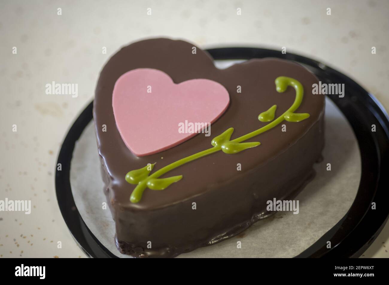 Une Boulangerie Commerciale A Produit Le Gateau De La Saint Valentin Au Chocolat A New York Le Mercredi 14 Fevrier 18 Aphoto De Richard B Levine Photo Stock Alamy