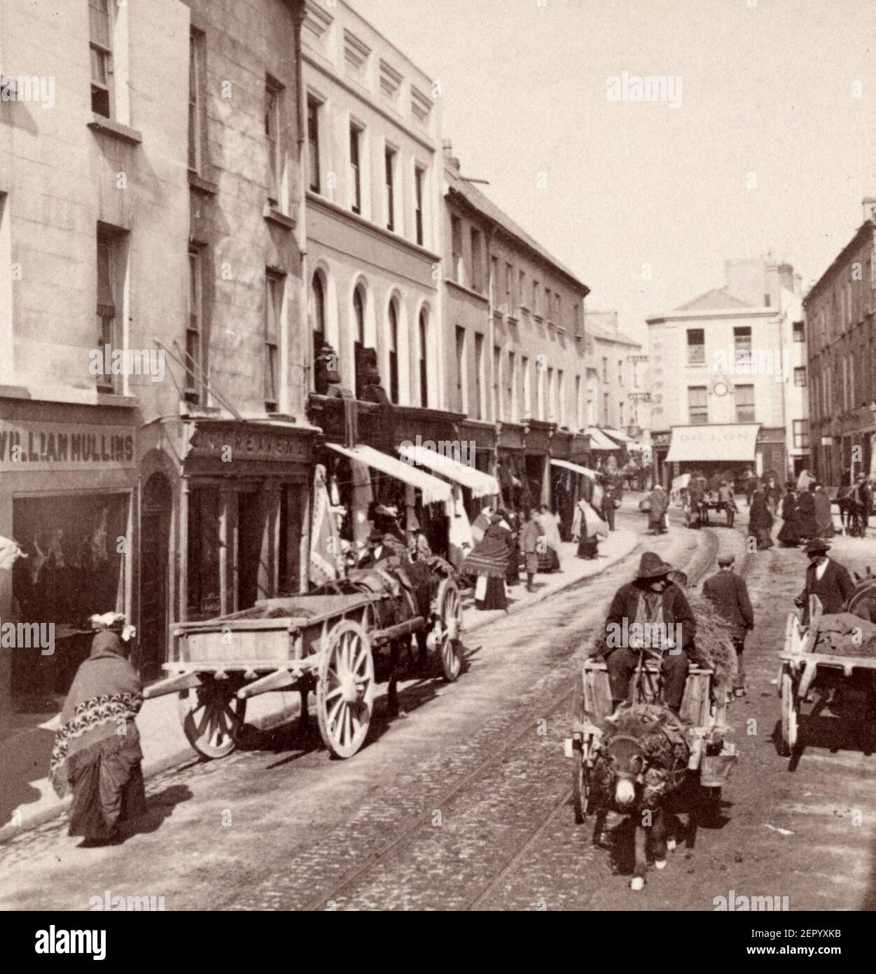 High Street, Galway, Irlande, vers 1901 Banque D'Images