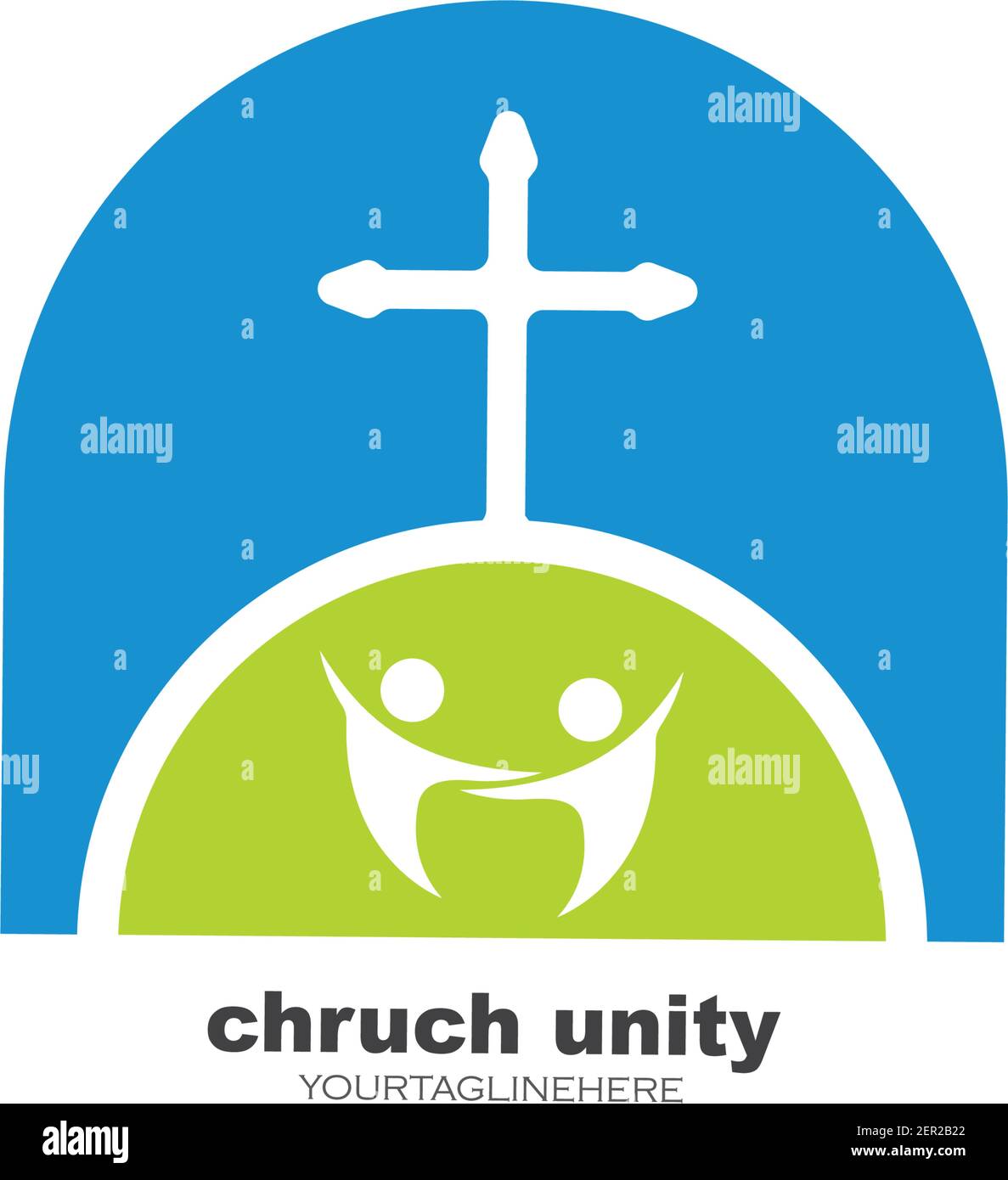 modèle de conception d'illustration vectorielle d'icône d'église Illustration de Vecteur