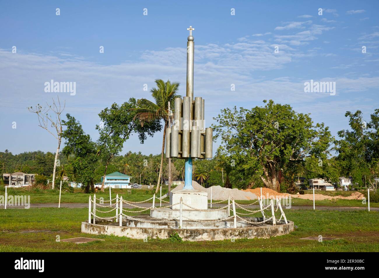 Cenotaph de la première Guerre mondiale et de la Seconde Guerre mondiale à Linden, Guyana, Amérique du Sud Banque D'Images