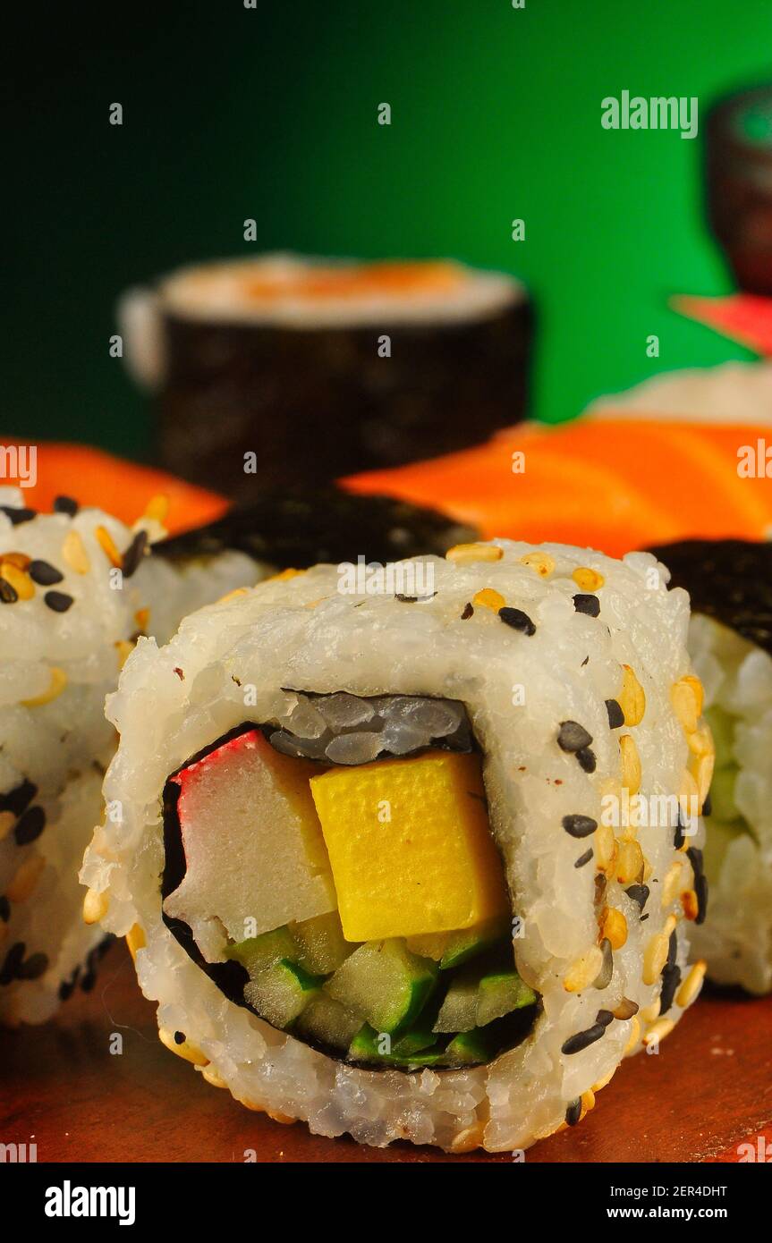 La nourriture japonaise, sushi Banque D'Images
