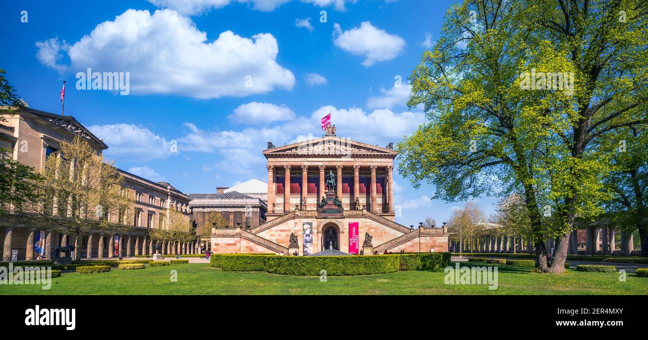 Berlin Mitte Museumsinsel Alte Nationalgalerie Neues Museum Banque D'Images