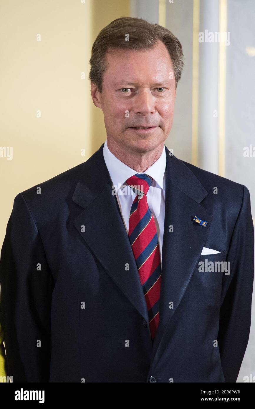 Grandduc Henri de Luxembourg lors de la cérémonie de bienvenue au