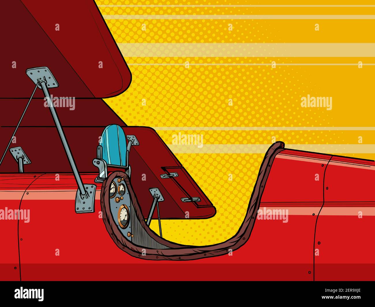 Avions rétro de la première Guerre mondiale Illustration de Vecteur Avions rétro de la première Guerre mondiale Illustration de Vecteur