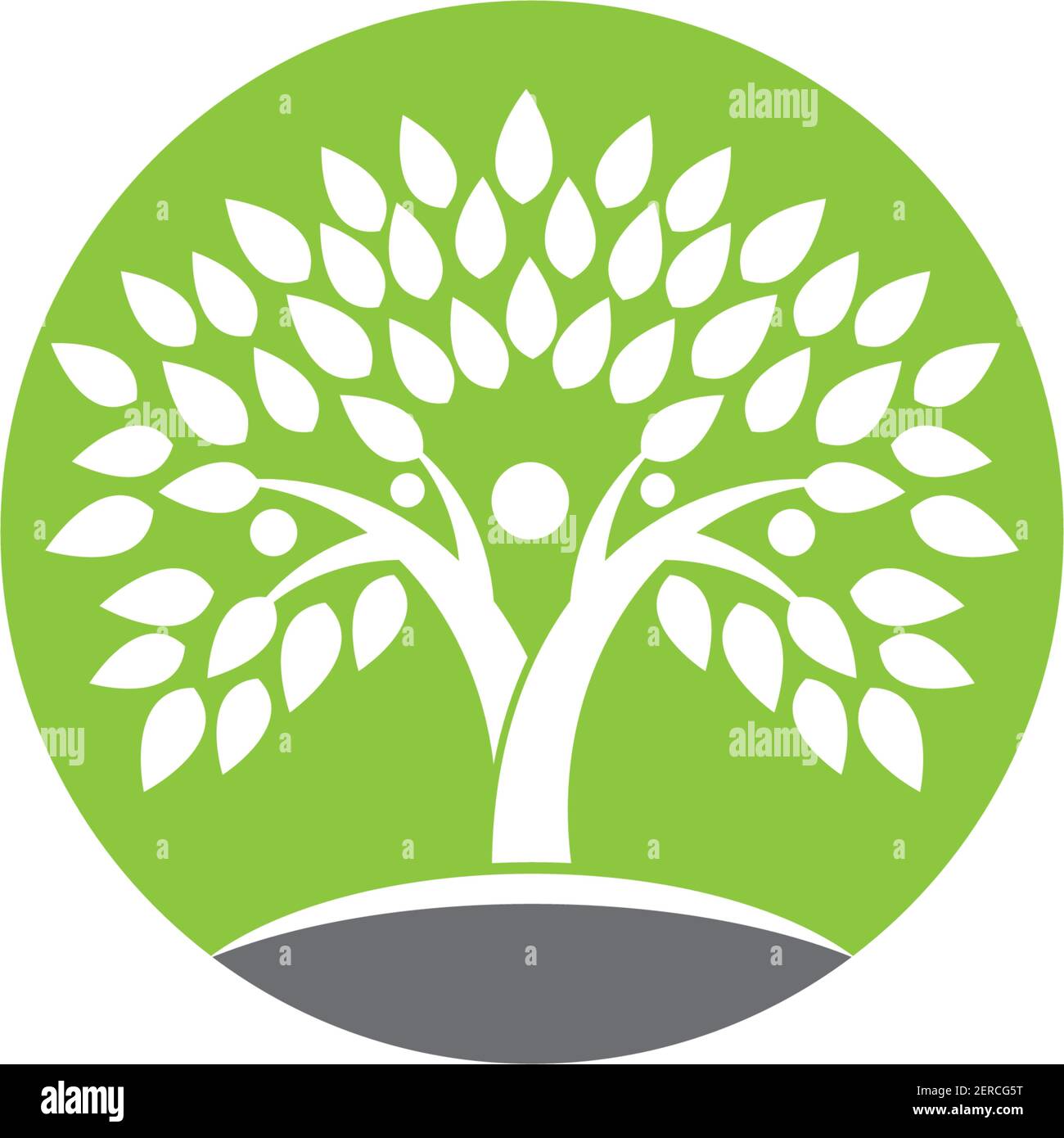 Modèle d'arbre logo vector icône illustration design Illustration de Vecteur