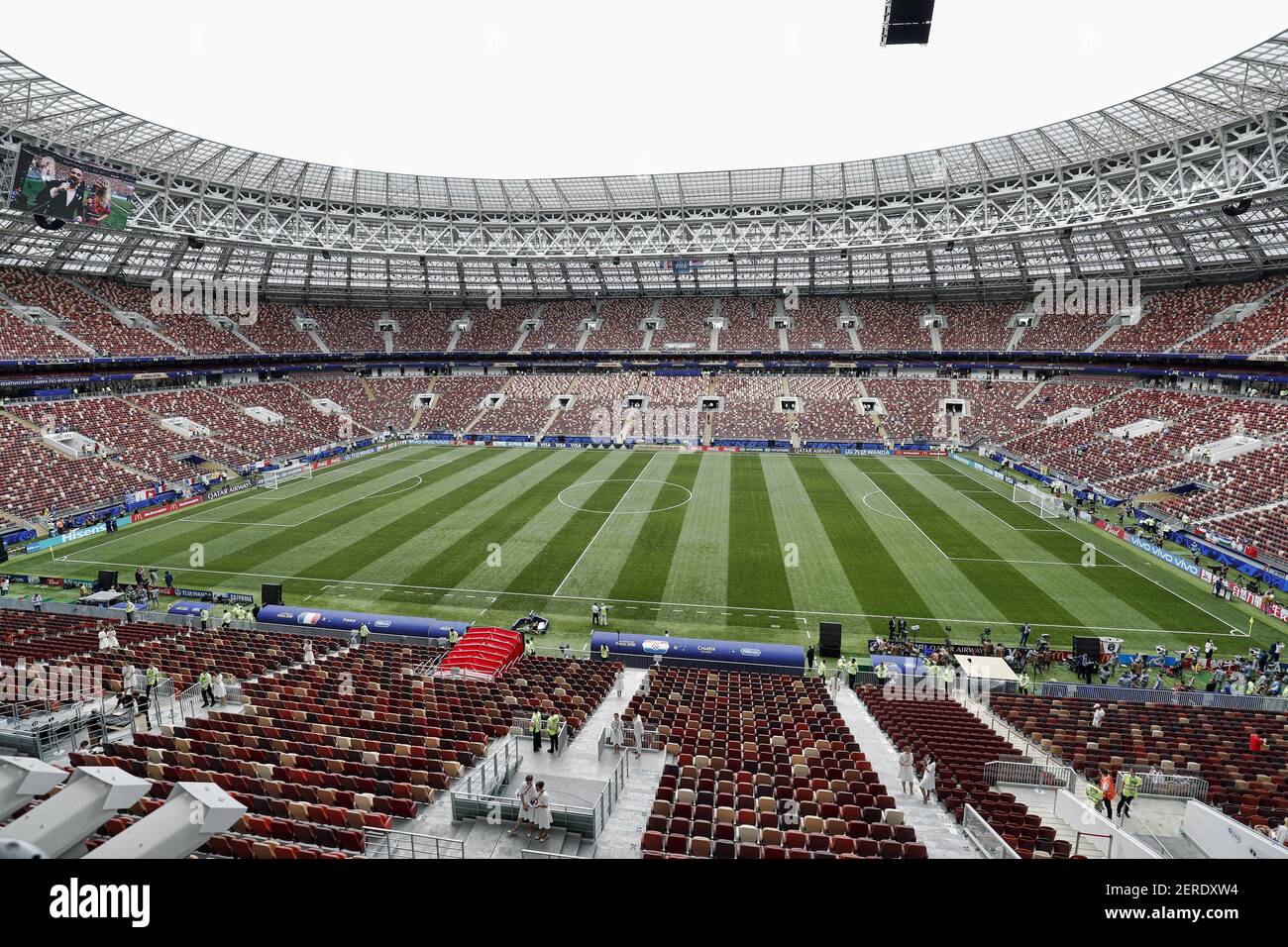 MOSCOU, 15-07-2018 , coupe du monde 2018 , Stade Luzhniki, vue d'ensemble  du stade avant la finale de la coupe du monde 2018 France - Croatie (photo  par Pro Shots/Sipa USA Photo Stock - Alamy