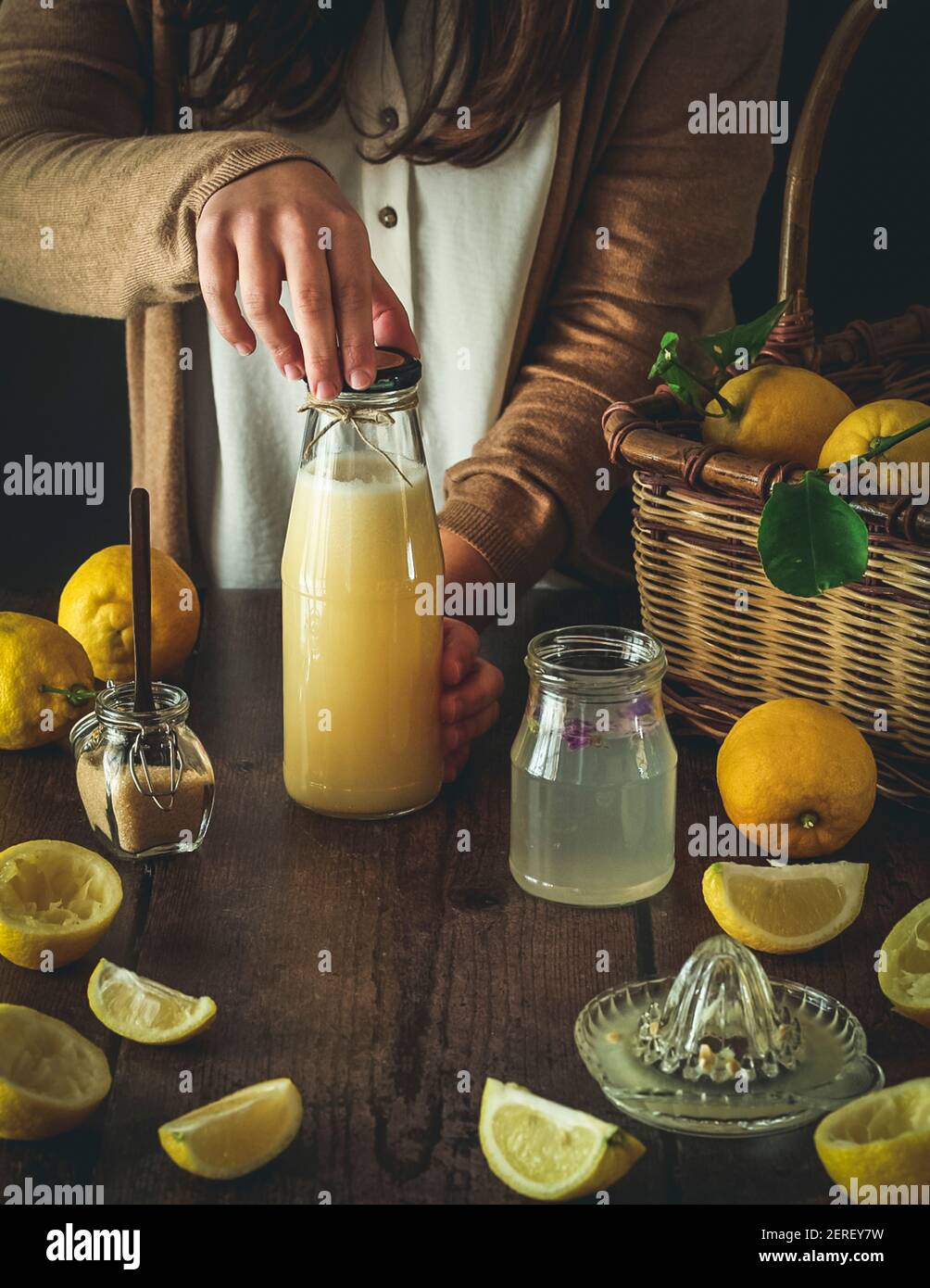 Limonade maison fraîche Banque D'Images