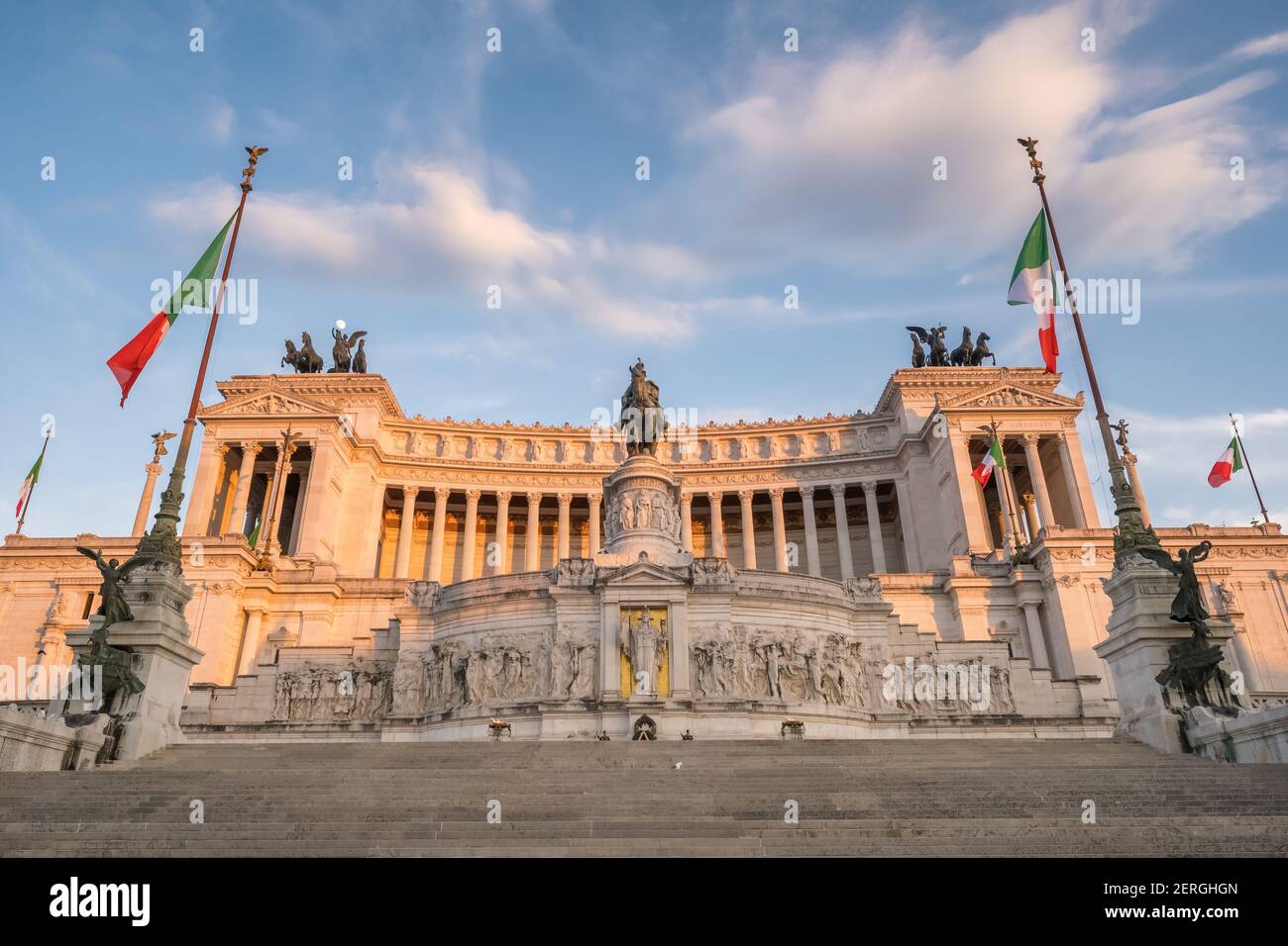 Autel du Fatherland ou Monumento Nazionale a Vittorio Emanuele II à Rome Banque D'Images