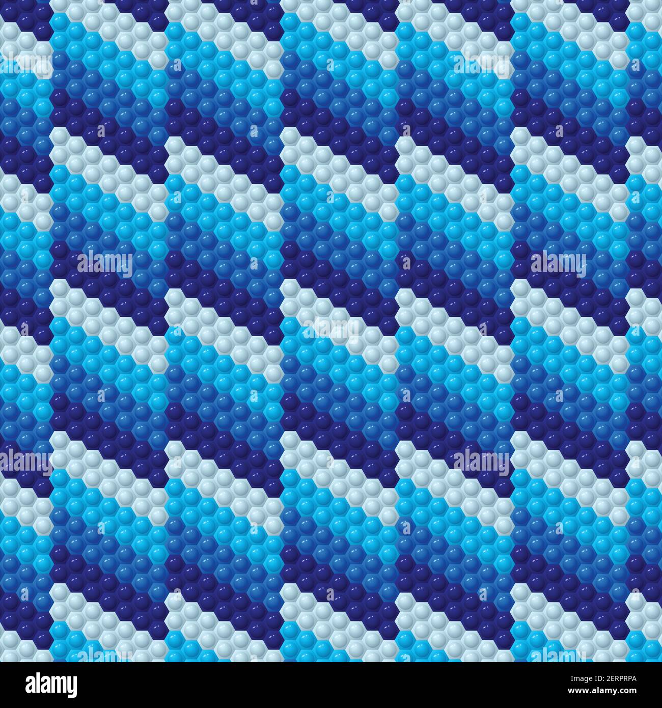 Fond bleu du kit constructeur hexagonal Illustration de Vecteur