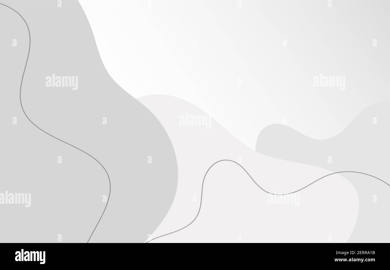 Illustration abstraite de couleur grise ondulée. Arrière-plan Web dynamique avec vagues Banque D'Images