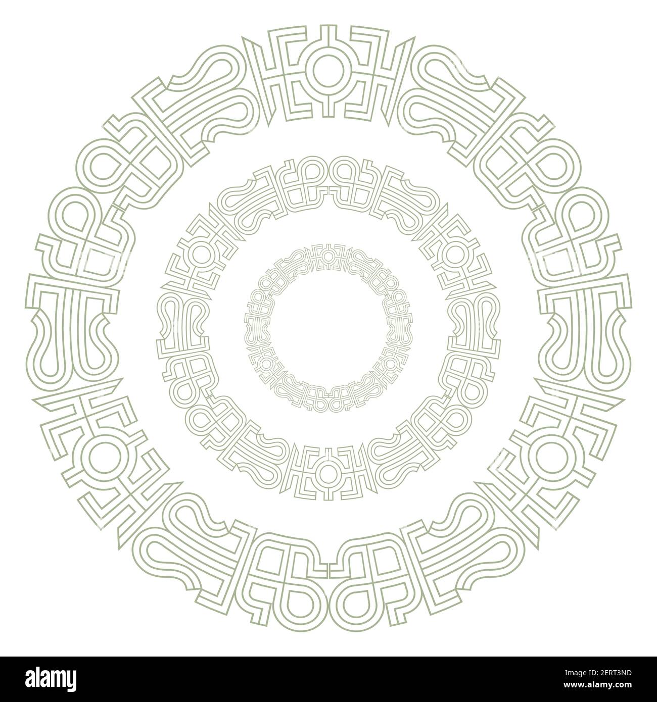 Antique Ronde Celtique, Design Scandinave. Nœud celtique, mandala Illustration de Vecteur
