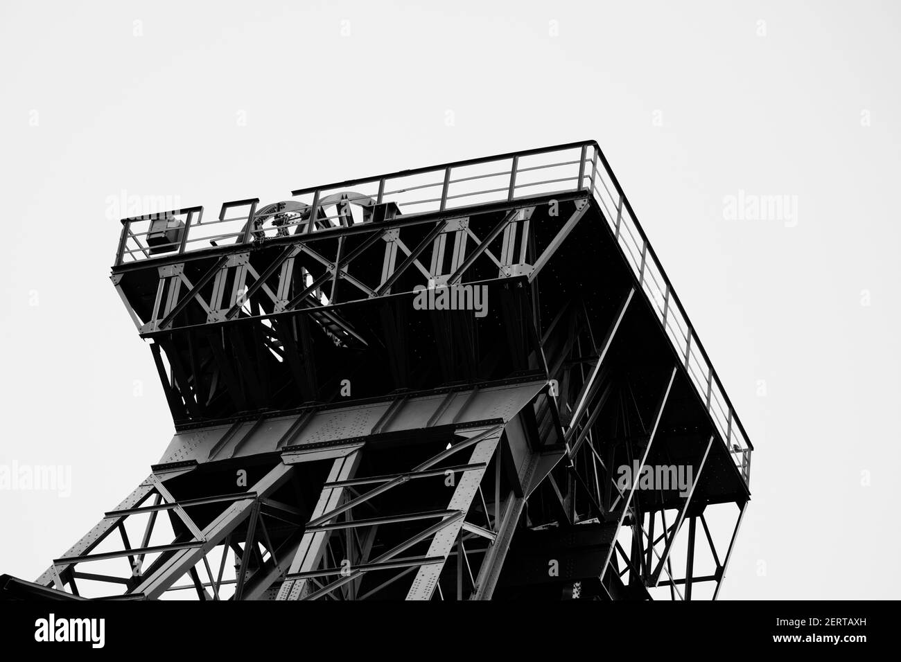 La collierie Radbod à Hamm, Rhénanie-du-Nord-Westphalie. Usine industrielle désaffectée. Mine de charbon Banque D'Images