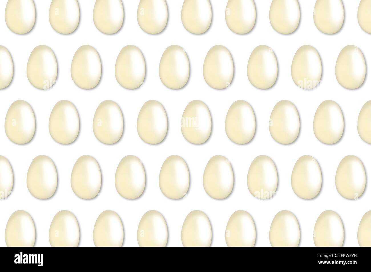 Fond de motif d'œufs blancs sans couture. Banque D'Images