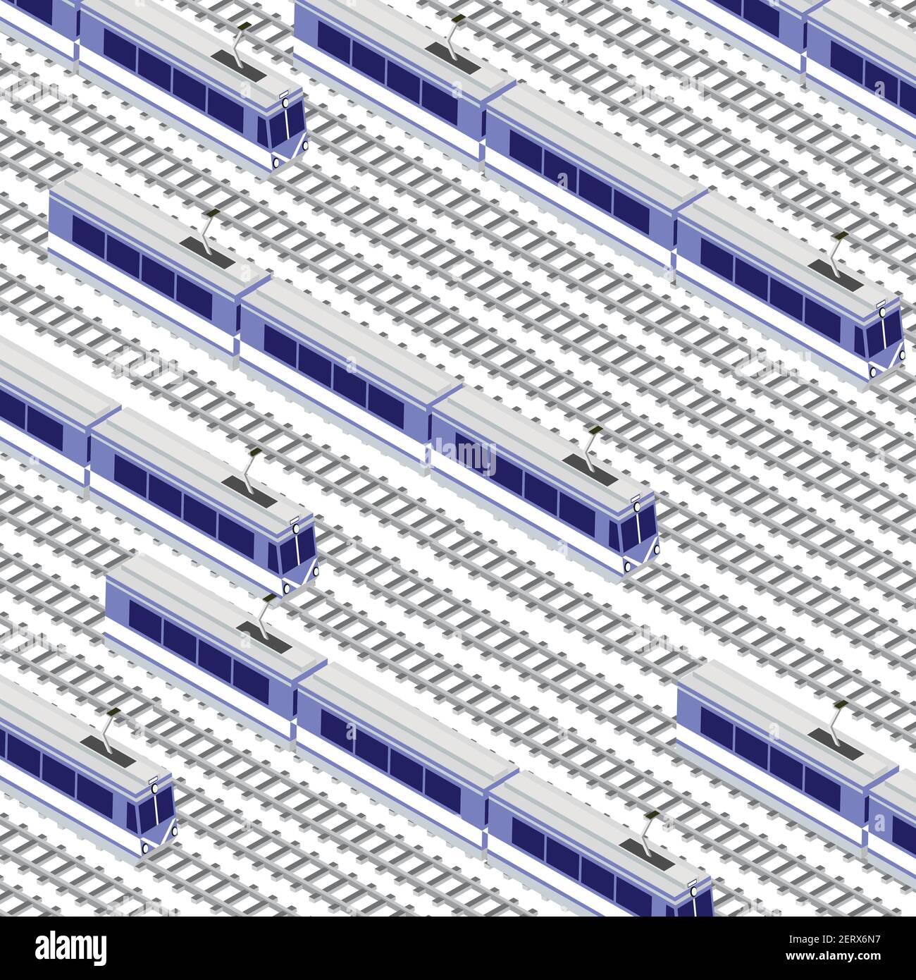 Train à grande vitesse moderne et rapide. Illustration isométrique 3d à plan vectoriel Illustration de Vecteur