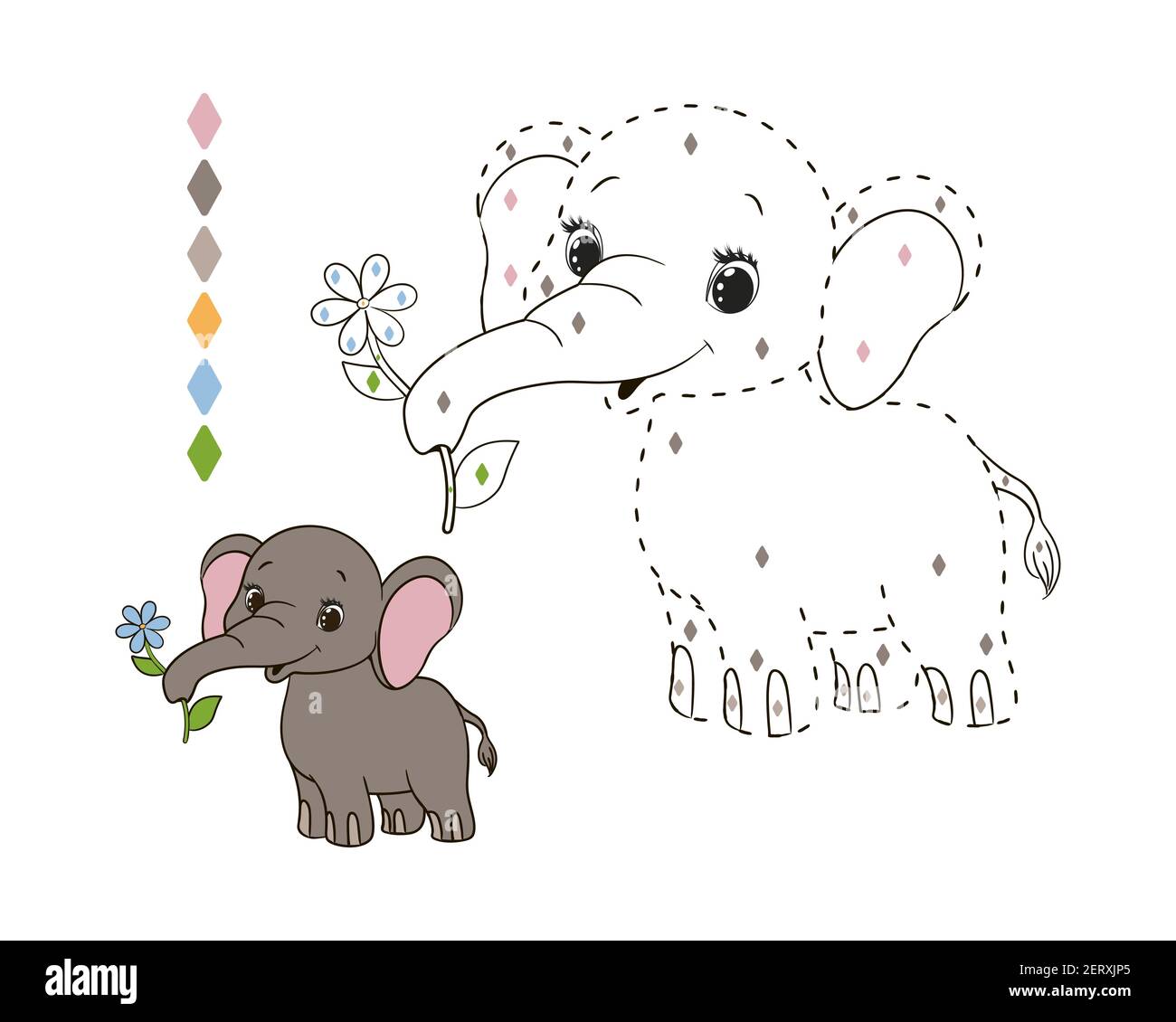 Baby Elephant Zoo Girl Banque D Image Et Photos Alamy