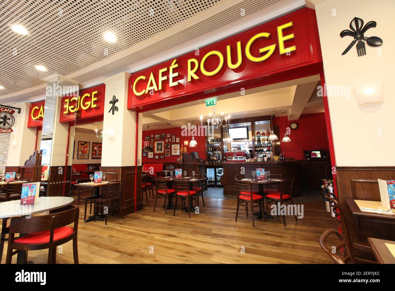 Un restaurant Cafe Rouge Banque D'Images