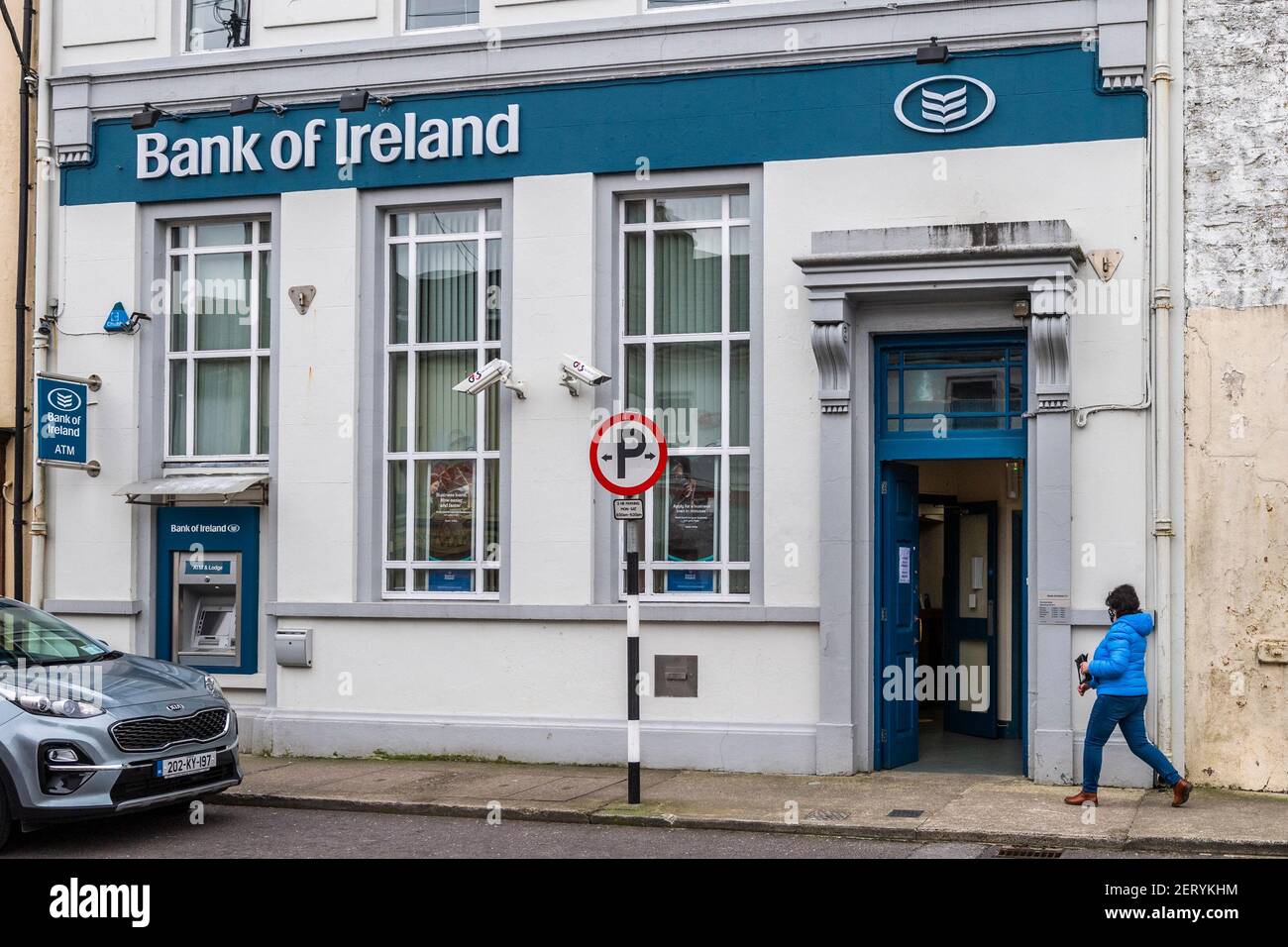 Dunmanway, West Cork, Irlande. 1er mars 2021. Bank of Ireland a annoncé la fermeture de sa succursale à Dunmanway en septembre. La fermeture fait partie d'un ponl national de 103 succursales, dont 88 en République d'Irlande. Crédit : AG News/Alay Live News Banque D'Images