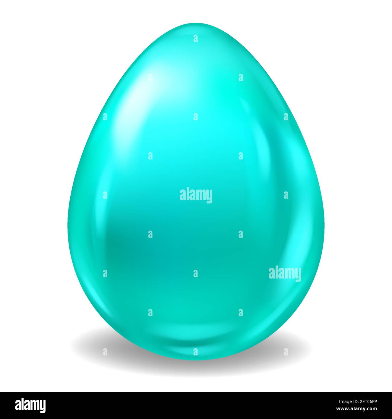 Bleu réaliste oeuf de Pâques brillant. Illustration vectorielle Illustration de Vecteur