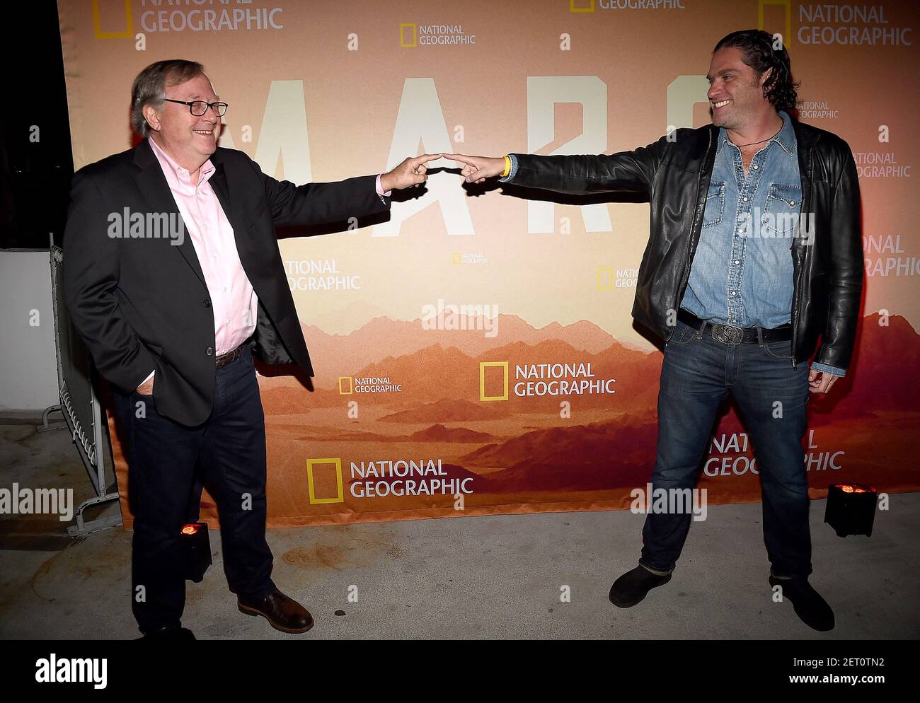 WEST HOLLYWOOD - NOVEMBRE 7 : le Dr Stephen Petranek et le directeur Everardo Gout assistent à une projection et à une réception pour la deuxième saison de mars de National Geographic à E.P. Et L.P. le 7 novembre 2018 à West Hollywood, Californie. (Photo de Frank Micelotta/National Geographic/PictureGroup/Sipa USA) Banque D'Images