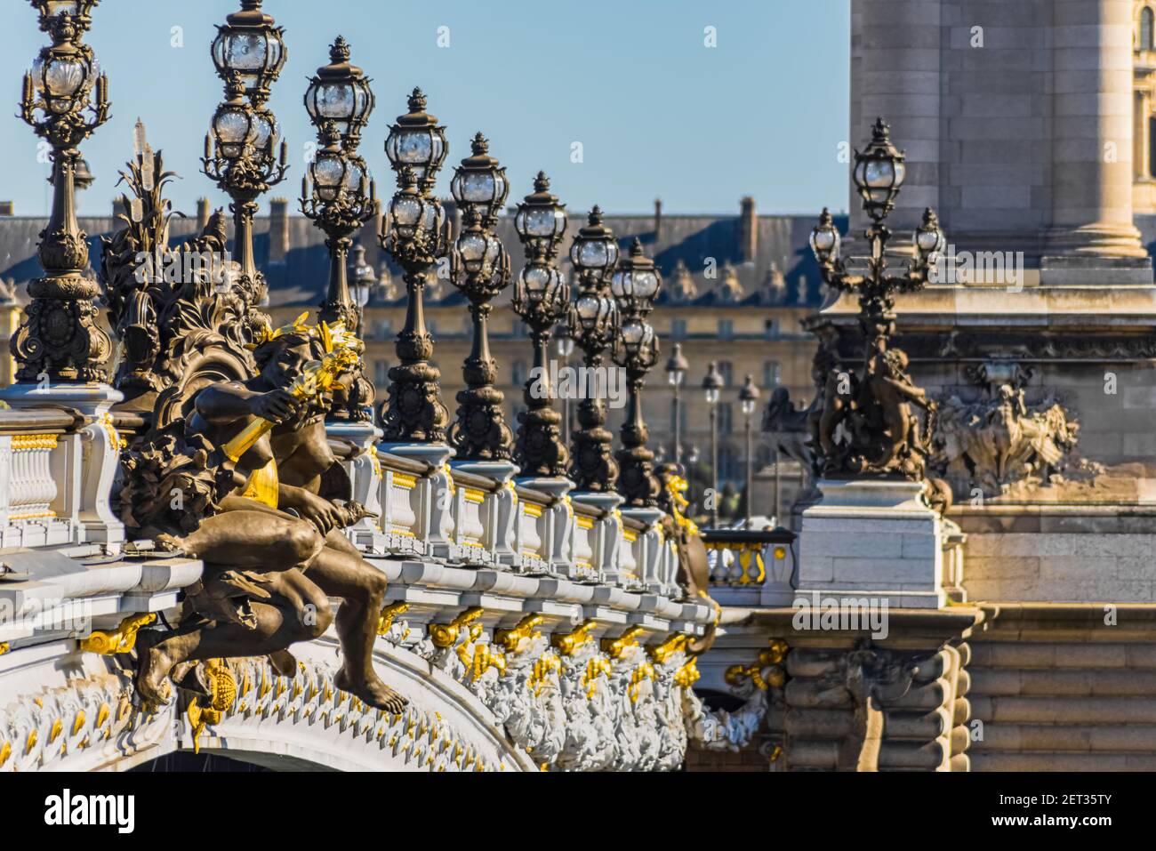 Pont Alexandre III Paris France Banque D'Images