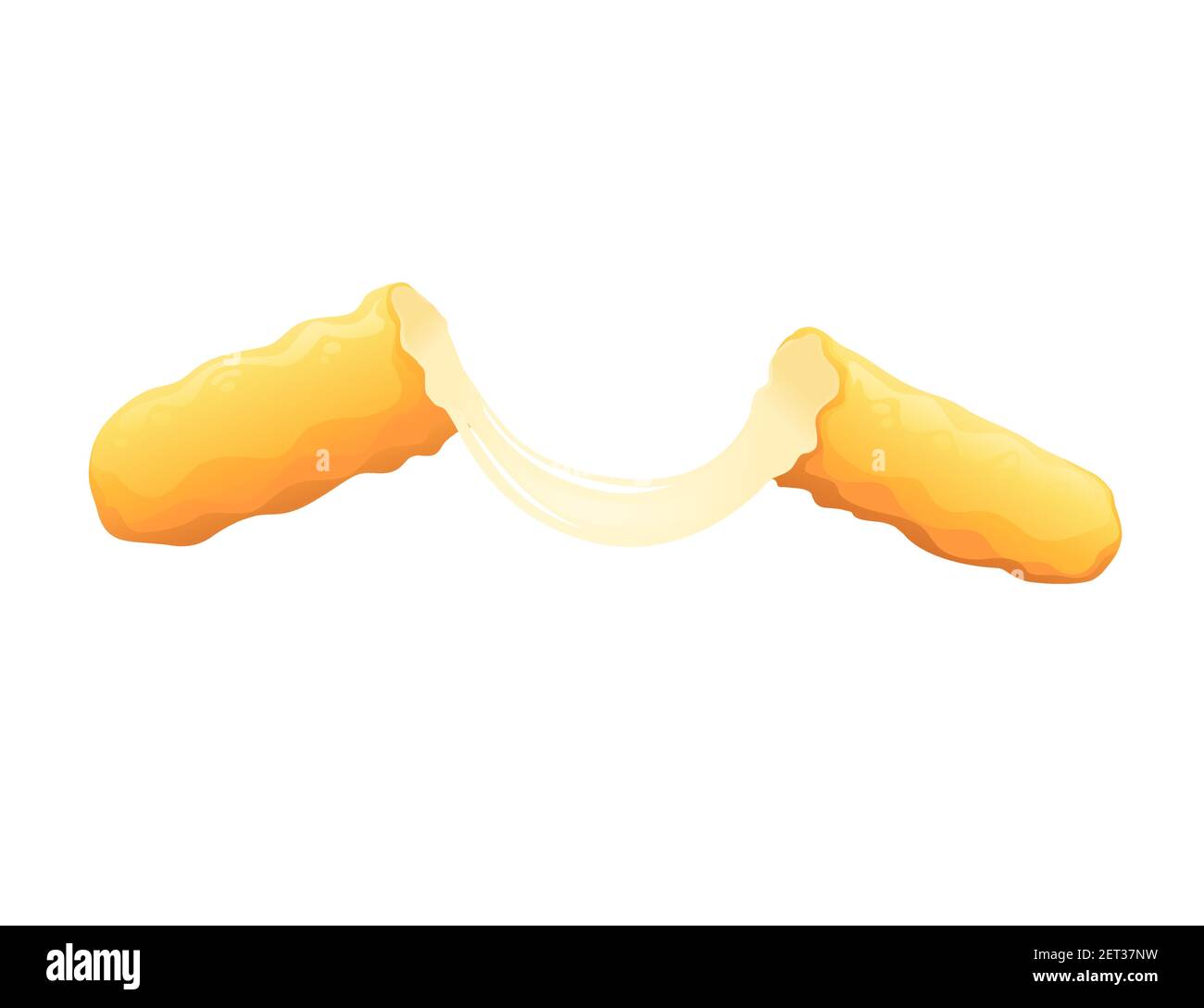 Illustration du vecteur d'en-cas rapide sur des bâtonnets de fromage mozzarella panés frits isolé sur fond blanc Illustration de Vecteur