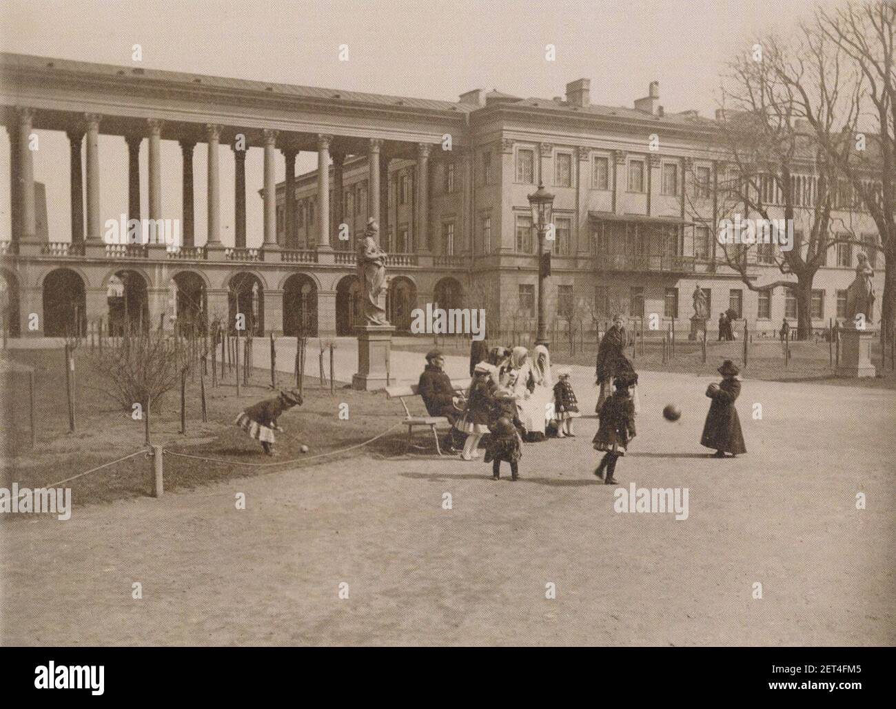 Pałac Saski od stony Ogrodu Saskiego Konrad Brandel. Banque D'Images