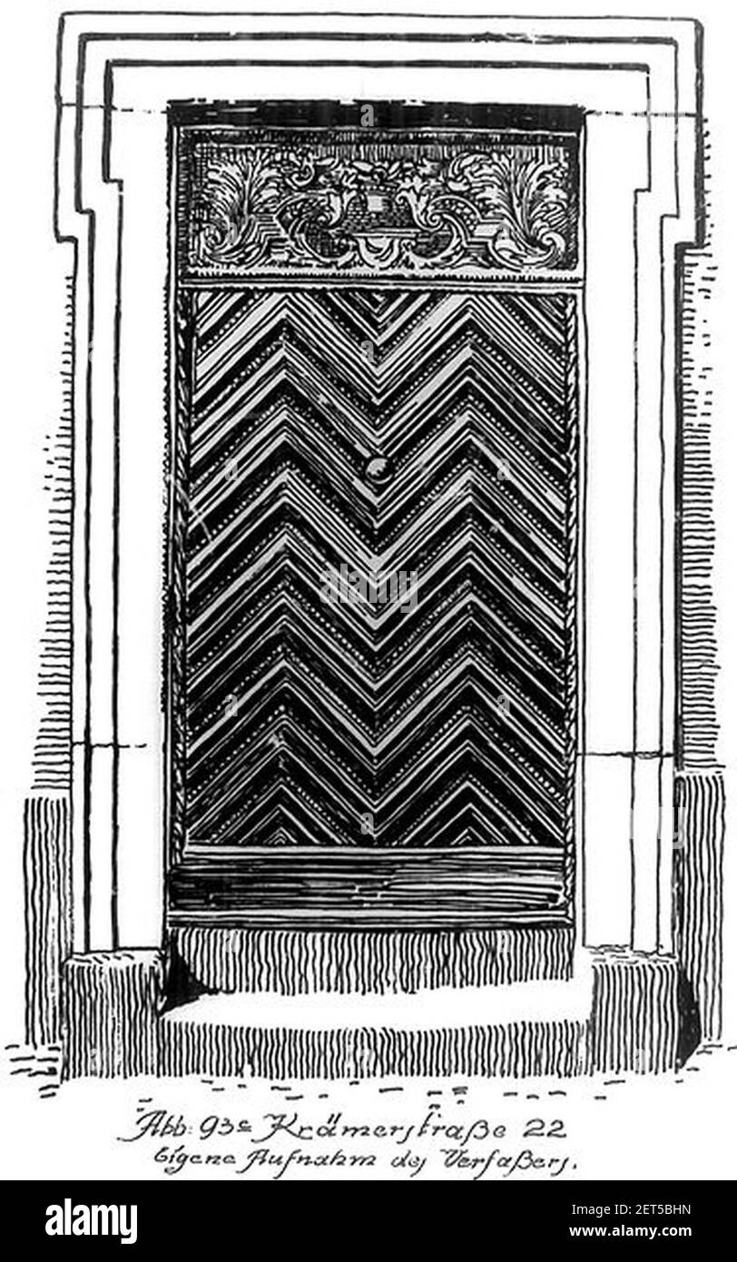 Paul Sültenfuß (1872-1937), Das Düsseldorfer Wohnhaus bis zur Mitte des 19. Jahrhunderts, (DISS. TH Aachen), 1922, ABB. 22. Banque D'Images