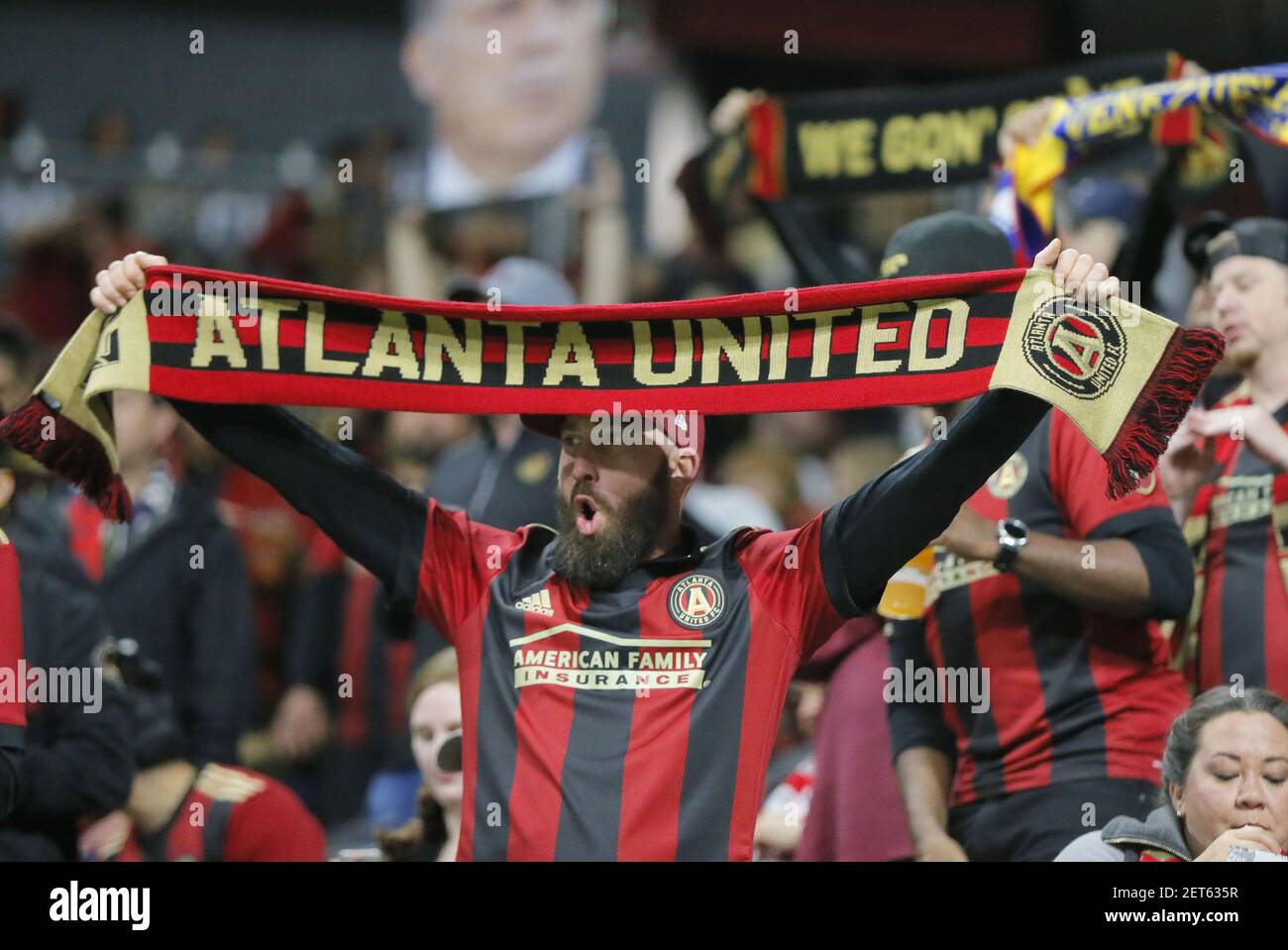 L'équipe de football d'Atlanta United joue les Portland Timbers pour la MLS  Cup, le championnat de la Ligue majeure de football au stade Mercedes-Benz  d'Atlanta. (Photo de Curtis Compton/Atlanta Journal-Constitution/TNS/Sipa  USA Photo