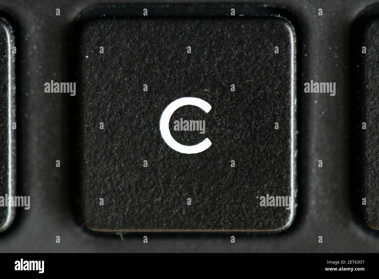 Touche C du clavier d'un ordinateur portable Photo Stock - Alamy
