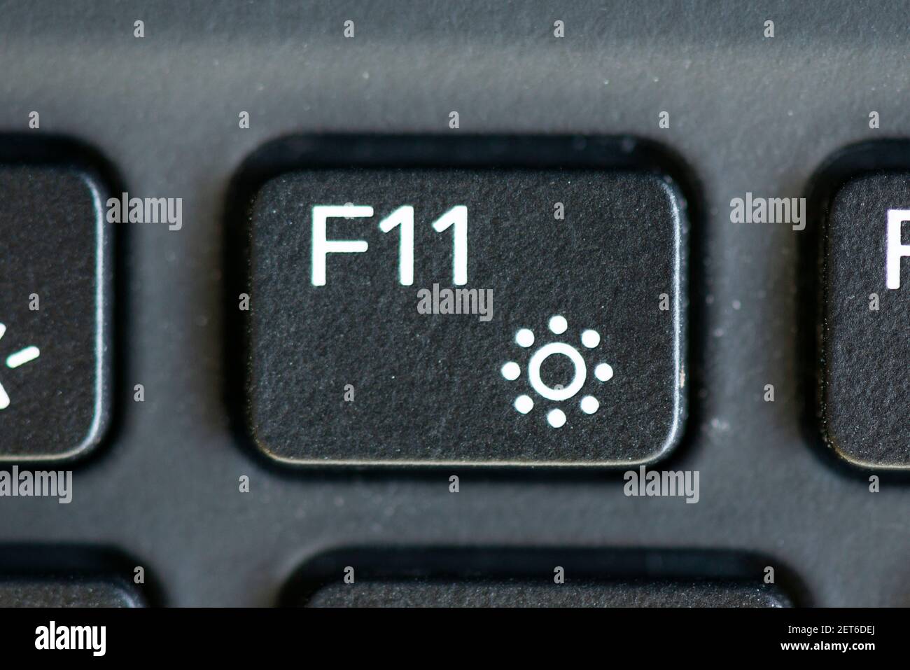 Touche F11 du clavier d'un ordinateur portable Photo Stock - Alamy